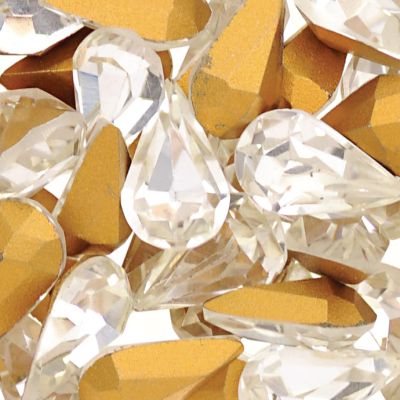 Cristal Conico Lagrima Crystal 10x6mm. Venta por 12 Unidades