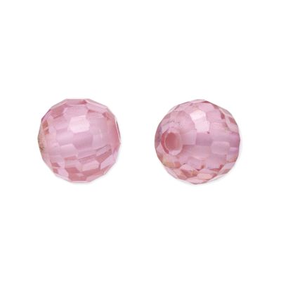 Zircon Tailandes Separador Bola 8mm Rosado. Venta por 2 unidades