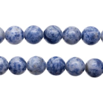 Bola Lisa Dumortierita 10mm DI 1.6mm. Sarta por 38cm Aprox