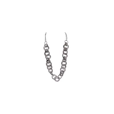 Collares Cadena Espirales Niquelado 50cm. Venta por unidad