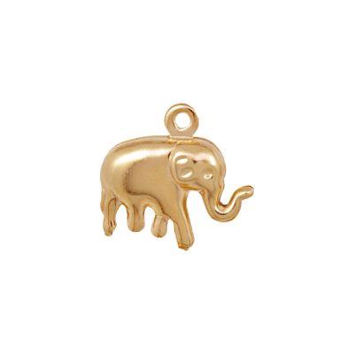 Dije Goldfilled Brasilero Charm 28-N23 Elefante 15mm. Venta por 5 gramos 8 Unidades aprox