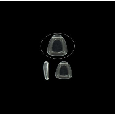 Vidrio Checo Trapecio Cristal 23x24mm. Venta por 12 Unidades