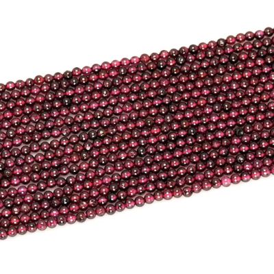 Bola Lisa Granate Encerado 2mm. Sarta por 38cm Aprox 200Un aprox