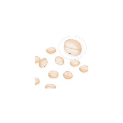 Vidrio Checo Cushion 10x9mm Rosado. Venta por 24 Unidades