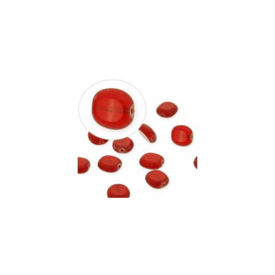 Vidrio Checo Cushion Siam 10x9mm. Venta por 24 Unidades