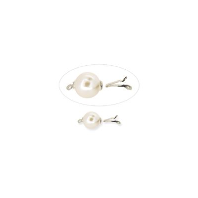 Broche Niquelado Caja 1 Vuelta Perla 10mm. Venta por Unidad