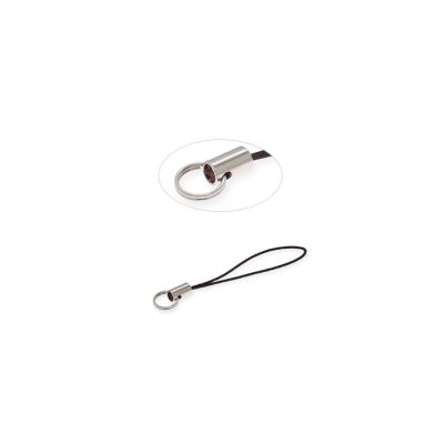 Cordon Celular Niquelado Cordon Negro 4x8mm.