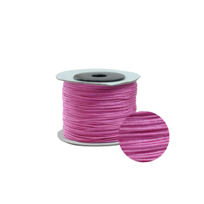 Cordon nylon trenzado Fucsia 0.6mm #38. Venta por Rollo 100 Metros