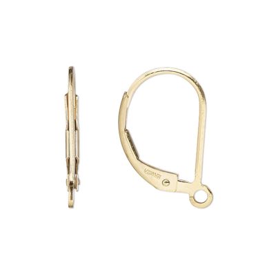 Arete Leverback Goldfilled 1420 (14kt) 15mm. Venta por 2 Unidades