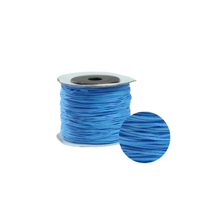 Cordon nylon trenzado Aguamarina 0.6mm #2. Venta por Rollo 100 Metros