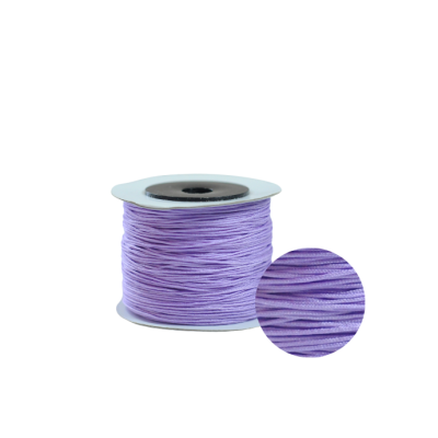 Cordon nylon trenzado Morado 0.6mm #24. Venta por Rollo 100 Metros