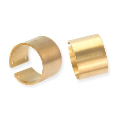 Base Anillo Ajustable Acero Inoxidable Baño Dorado 15mm. Venta por Unidad