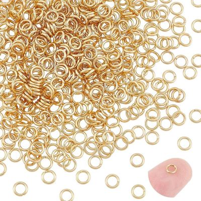 Argolla Acero Inoxidable Baño Dorado 304 Abierta 4x0.6mm. Venta por 72 Unidades