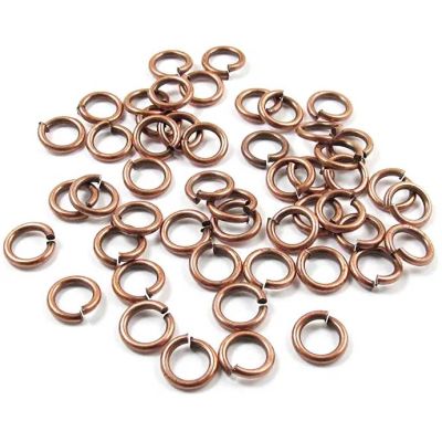 Argolla Cobre Abierta 5X0.7mm. Venta por 5 Gramos