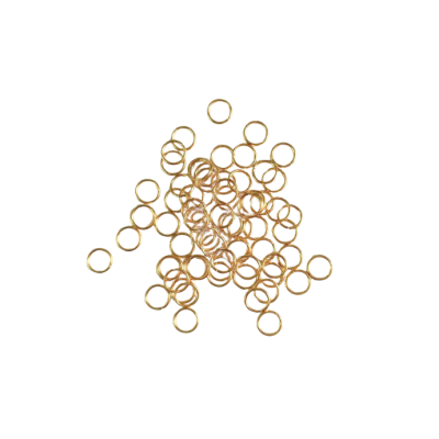 Argolla Acero Inoxidable Baño dorado 304 Abierta KK451 6x0.7mm. Venta por 72 Unidades