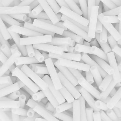 Miyuki Canutillo 1.5x3mm Blanco Opaco Mate (#402F)
