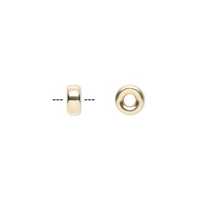 Separador Goldfilled 1420 (14kt) Rondela 4.2x2mm. Venta por 6 Unidades