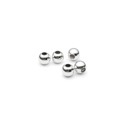 Separador Plata 925 Italiana Bola Lisa 3.5-4mm H1mm. Venta por 2g