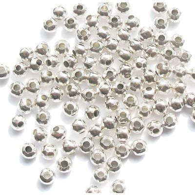 Separador Latón Niquelado Bola 6mm.