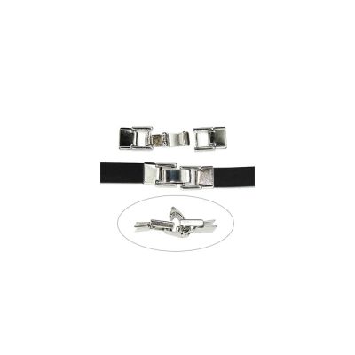 Broche Latón Libre Niquel Neopreno Plano 2partes 25mm. Venta por Unidad