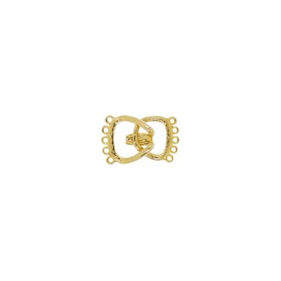 Broche Latón Dorado Gancho 5 Vueltas 22x20mm. Venta por Unidad