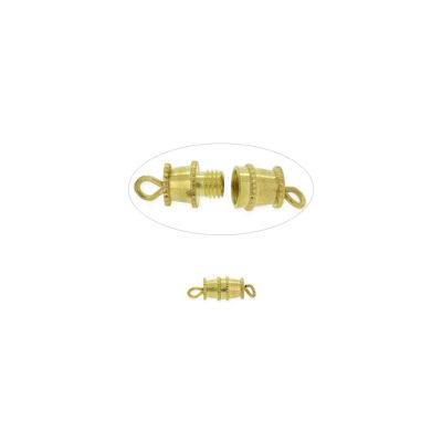 Broche Latón DoradoTornillo Argolla 16mm. Venta por 12 Unidades