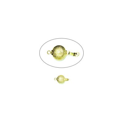 Broche Latón Dorado Bola Polvo Estrella 10mm Venta por Unidad