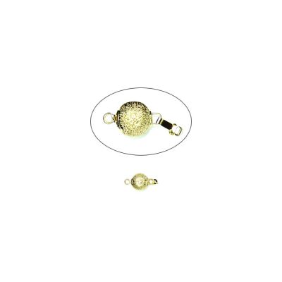 Broche Latón Dorado Bola Polvo Estrella 12mm Venta por Unidad