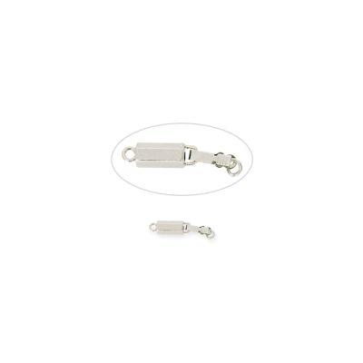 Broche Niquelado Caja 1 Vuelta Tubo Facetado 16mm. Venta por Unidad