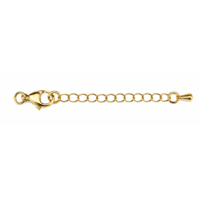 Broche Latón Picoloro 10mm Cadena extension Dorado AAA e-coating. Venta por Unidad