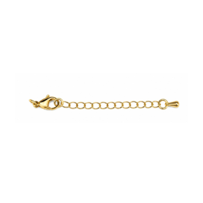 Broche Latón Picoloro 8mm Cadena extension Dorado AAA e-coating. Venta por Unidad