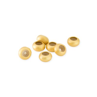 Cierre deslizante Rondela 6mm Latón Dorado Mate. Venta por Unidad