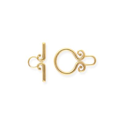 Broche salvavidas 23mm No 3 Acero Inoxidable Baño Dorado 2 Piezas. Venta por Unidad