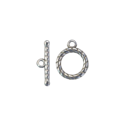 Broche Salvavidas Trenzado 20mm No 5 Acero Inoxidable2 Piezas. Venta por Unidad