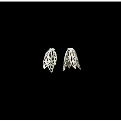 Campana Baño Plata Mate Hojas Labradas 15mm. Venta por unidad