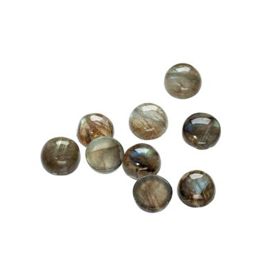 Cabuchon Moneda Labradorita AAA (Natural) 8mm. Venta por Unidad