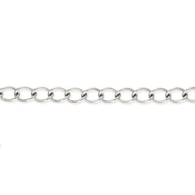 Cadena Acero Inoxidable Ovalo 4x3mm. Venta por Metro
