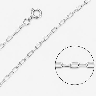 Cadena Plata 925 Terminada Bilbao 2x4mm 45cm Sencilla. Venta por Unidad