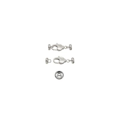 Broche Latón Libre Niquel Candado Campanas 5mm K973 14mm. Venta por 6 Unidades