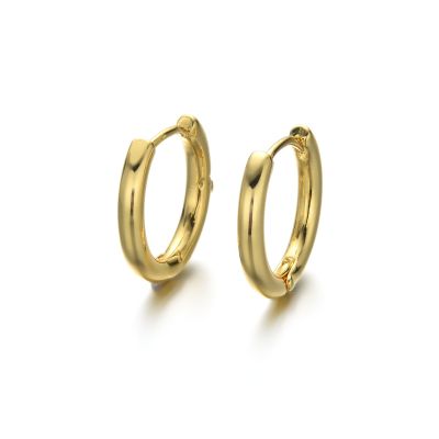 Arete Candonga Hoop Dorada AAA Coating C36165 20mm. Venta por par