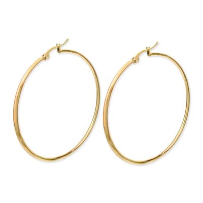 Herraje Candonga 50mm Acero Inoxidable Baño Dorado. Venta por 2 Unidades