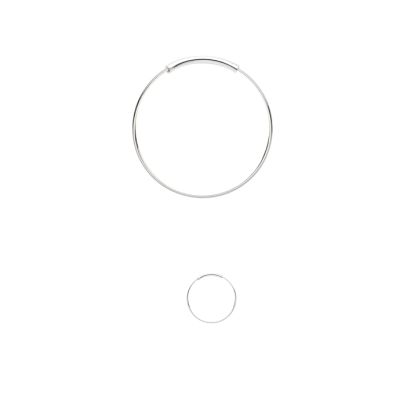 Herraje Candonga Plata 925 Redonda Lisa MY 12mm. Venta por Par