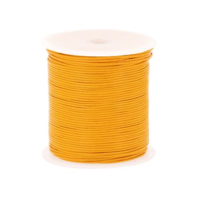 Cuero redondo india Amarillo 1mm. Venta por 10 Metros