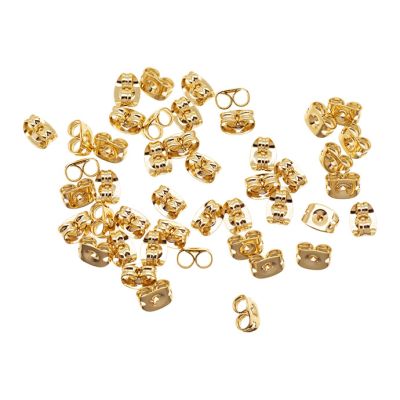 Mariposa Arete Acero Inoxidable 304 BCA08 Baño Dorado. Venta por 72 Unidades