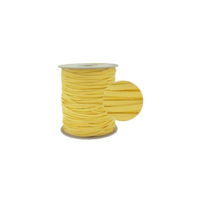 Cordon Suede Gamuzado Amarillo Jonquil 3mm. Venta por 10 Metros