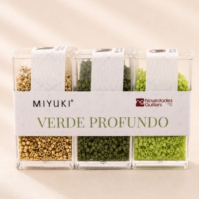 Miyuki Delica® N.11 kit Verde Profundo (DB0169 - DB1832 - DB391). Venta por paquete (10gr por tarro)