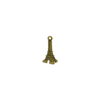 Dije Charm Bronce Pavonado Torre M1024 27mm. Venta por Unidad