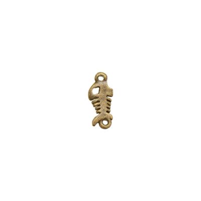 Dije Charm Bronce Pavonado Pez SM0327 15mm. Venta por 6 Unidades