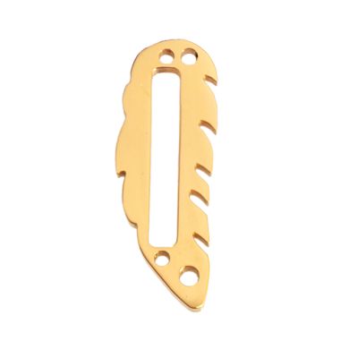 Herraje Hoja Acero Inoxidable Baño Dorado 1 Linea 19mm. Venta por Unidad