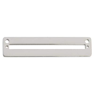 Herraje Rectangulo Acero Inoxidable 1 Linea 35mm. Venta por Unidad